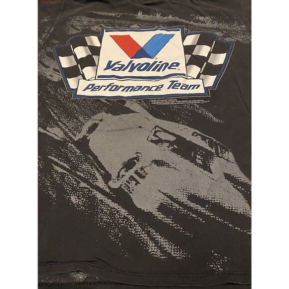 Mark Martin NASCAR VTG 90's All Over Print T Shirt L Valvoline Ford Roush READ - Picture 5 of 8